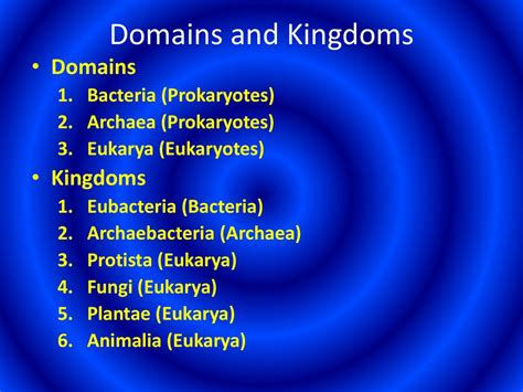 Kingdoms and Domains Chapter ppt download