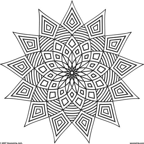 Printable Kaleidoscope Coloring Pages For Adults at GetColorings.com ...