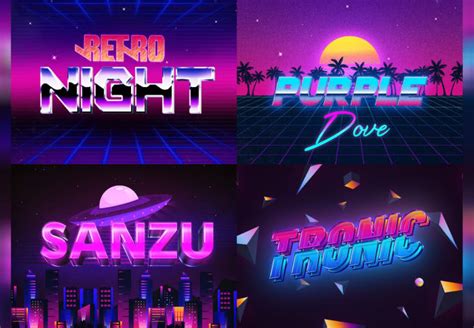 Design an 80s retro style miami vice 3d logo designs by Troyq7 | Fiverr