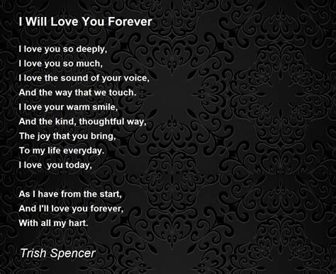 I Will Love You Forever Poem