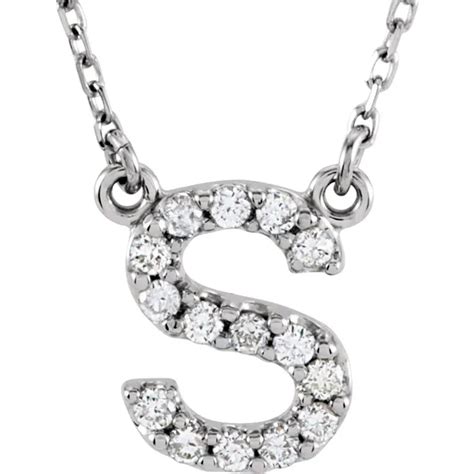 Diamond Initial Necklace - Shop