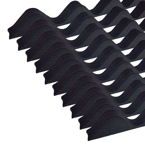 Buy 10 x Black Corrugated Sheet Foam Filler Eaves Purlin Roof Closure ...