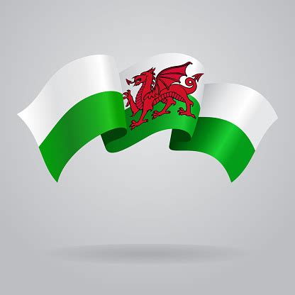 Welsh Waving Flag Vector Illustration Stock Illustration - Download Image Now - iStock