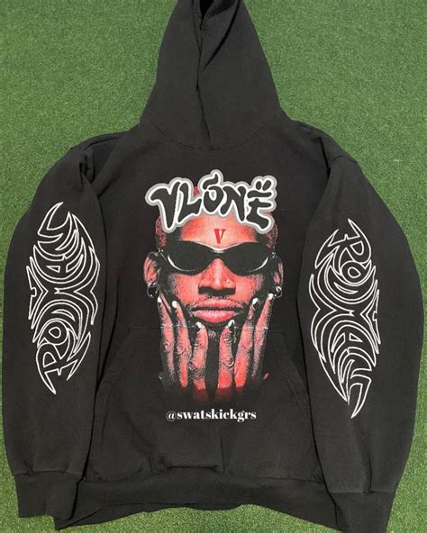 VLONE x Dennis Rodman Logo Black Hoodie sz XL Brand New | Black hoodie, Hoodies, Hypebeast ...