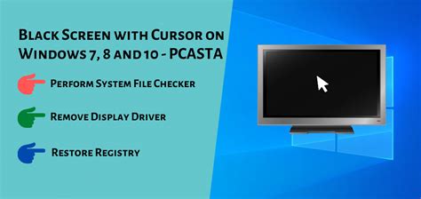 [FIXED] Black Screen with Cursor on Windows 7, 8 and 10 - PCASTA