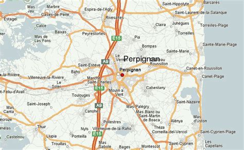 Perpignan France Map