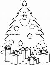 Christmas Tree Preschool Coloring Pages sketch template