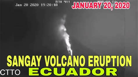 SANGAY VOLCANO ERUPTION | JANUARY 20, 2020 - YouTube