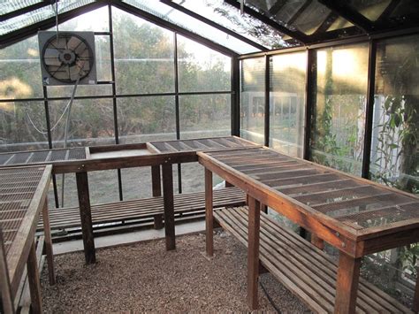 Greenhouse tables | Greenhouse benches, Greenhouse shelves, Wooden ...