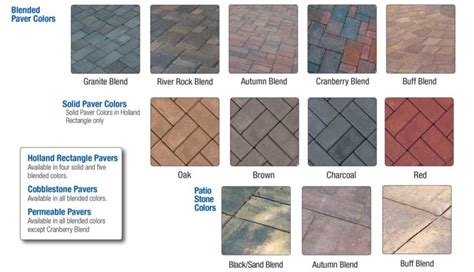 Belgard Paver Color Chart