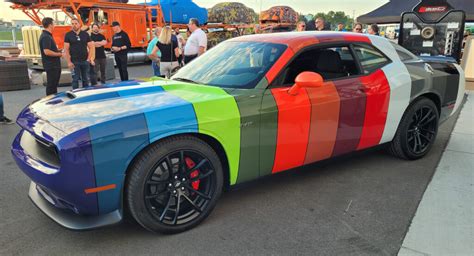 Dodge Challenger To Get Limited-Run Multicolor Wrap That Showcases All 14 Of Its New Hues