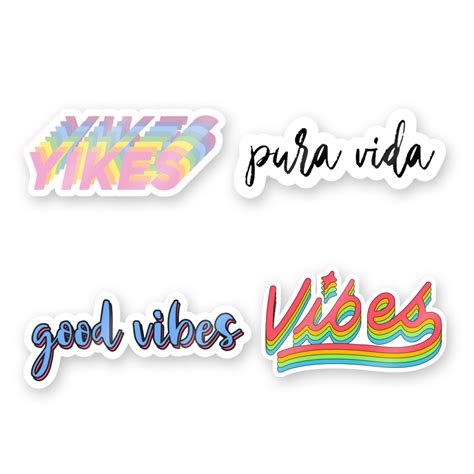 Colorful Words Sticker Pack | Stickers packs, Print stickers, Phone stickers