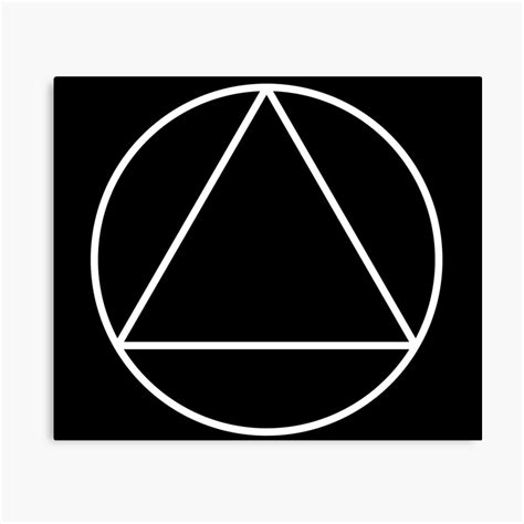 Circle And Triangle Symbol, The Circle And Triangle In Aa - Symbol at ...