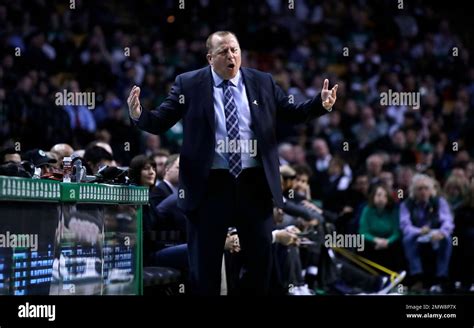 Minnesota Timberwolves head coach Tom Thibodeau during the first ...