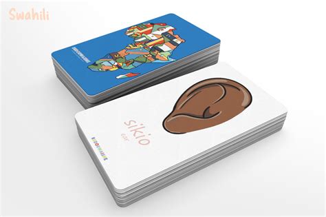 Swahili Language Learning Flash Cards - Our Kids Trove