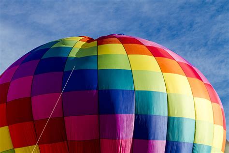 Rainbow Hot Air Balloon Photograph by Teri Virbickis | Pixels