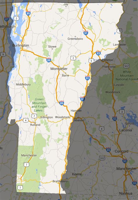 Map Of Vermont State Parks | Living Room Design 2020