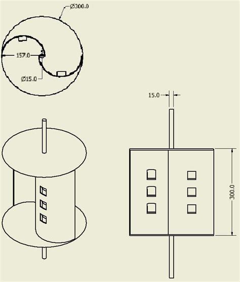 Schematic diagram of the savonius wind turbine. | Download Scientific ...