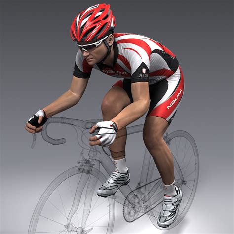 bicycle rider cycling 3d max