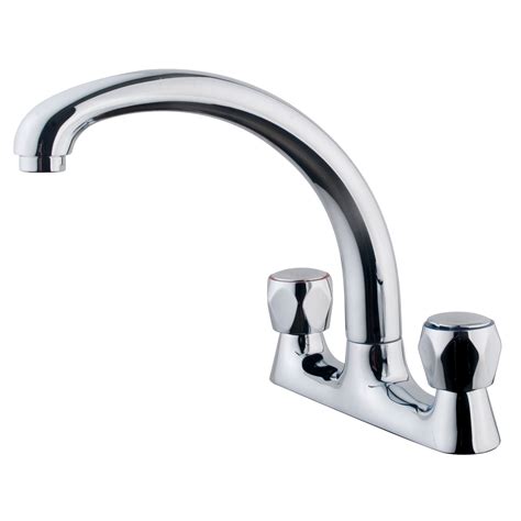 Edith Chrome finish Kitchen Deck mixer tap | Departments | DIY at B&Q