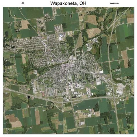 Aerial Photography Map of Wapakoneta, OH Ohio