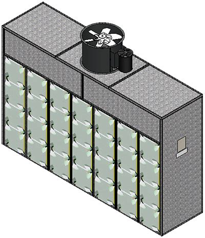 ETL-Listed Industrial Paint Wall with Filter Plenum: Paint Booths