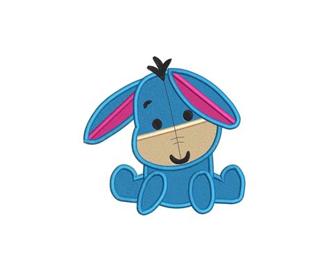 Eeyore Fill Machine 02 Embroidery Design - Instant Download | Machine embroidery designs ...