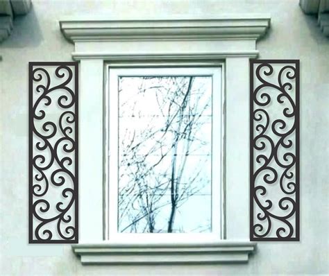 Beautiful Faux Wrought Iron Shutters | Wrought iron decor, Iron decor ...