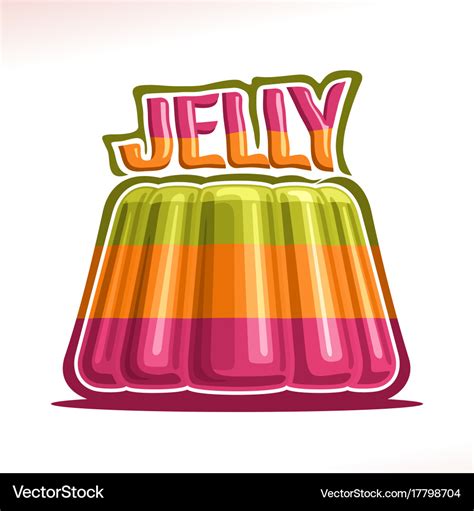 Logo for colorful jelly Royalty Free Vector Image