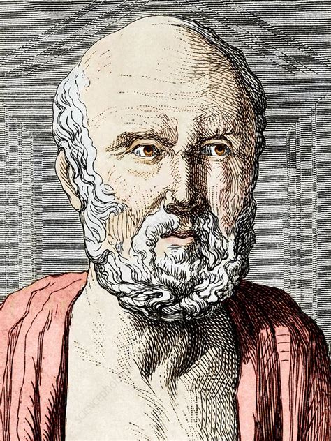 Hippocrates, Ancient Greek physician - Stock Image H408/0519 - Science ...