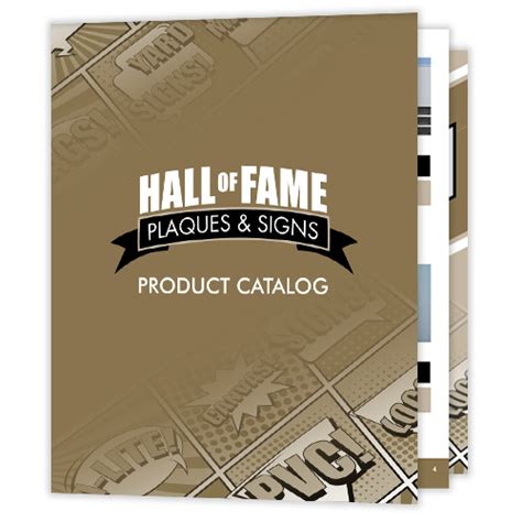 Catalog Download - Hall of Fame Plaques & Signs