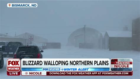 Near white-out conditions reported in North Dakota during season's ...