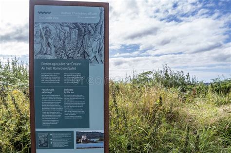 Creeslough, Ireland- July 31, 2022: the Sign Explains the History of Doe Castle Editorial Stock ...