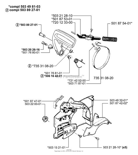 Husqvarna 51 (1998-06) Parts Diagram for Chain Brake Assembly