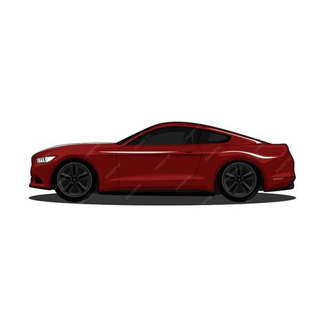 Premium Vector | Red sports car modern realistic vector illustration