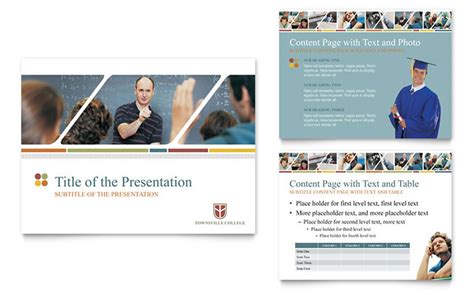 College & University PowerPoint Presentation Template Design