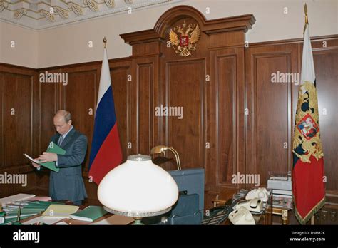 Russian President Vladimir Putin at his office in the Kremlin Stock Photo - Alamy