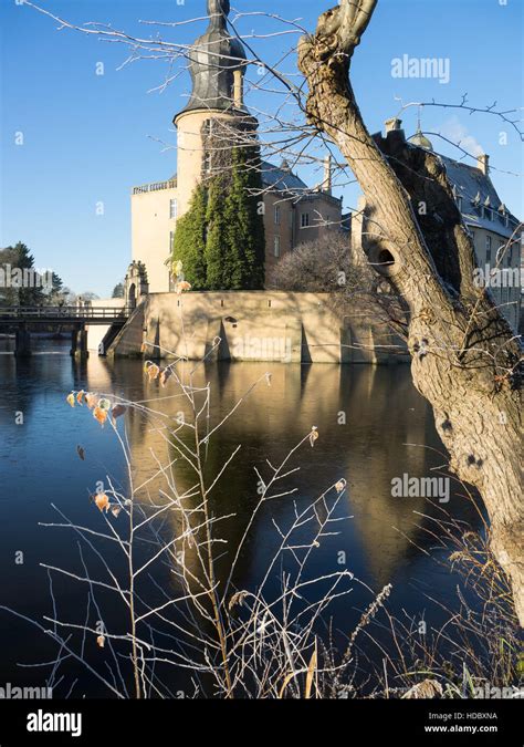 Winter at a castle in Germany Stock Photo - Alamy