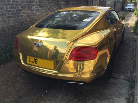 chrome gold car wrap