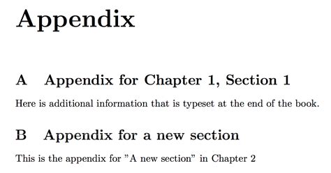 appendices - Write Latex code for appendix within chapter but typeset at end of book - TeX ...