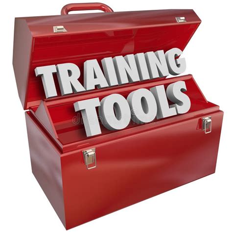 Training Tools Red Toolbox Learning New Success Skills Stock Illustration - Illustration of ...