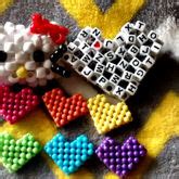 3D Hello Kitty and Hearts by JinxyJess - Kandi Photos on Kandi Patterns