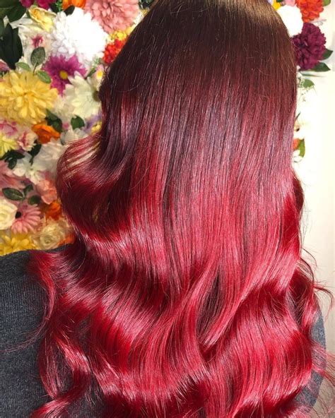 Ruby red locks by @el_kirsto_hair Try our Mars Pack to cuztomize your own unique red shade # ...