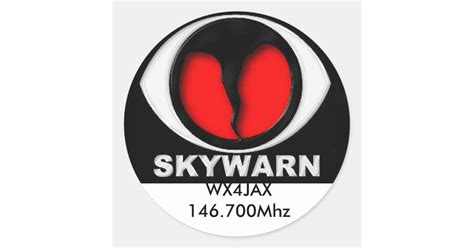 skywarn logo, Sticker | Zazzle