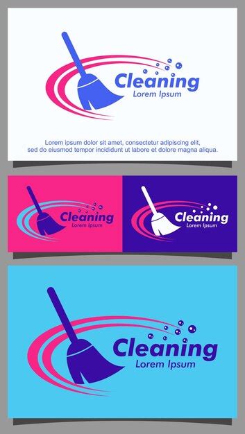 Premium Vector | Cleanliness logo and cleaning tools design template