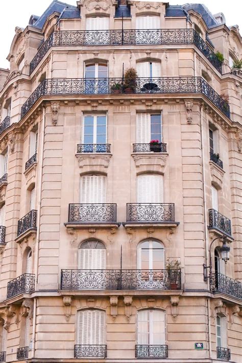 Parisian Apartment Building at Dusk / Paris Travel Photography / Paris Buildings Art Print ...