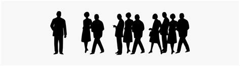 Group Of People Walking Silhouette Png - annighoul