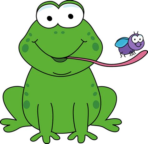 Frog Eating a Fly Clip Art - Frog Eating a Fly Image