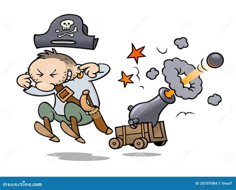 Firing Cannon And Cannonball Cartoon | CartoonDealer.com #42514969