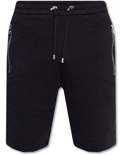 Black Balmain Shorts for Men | Lyst